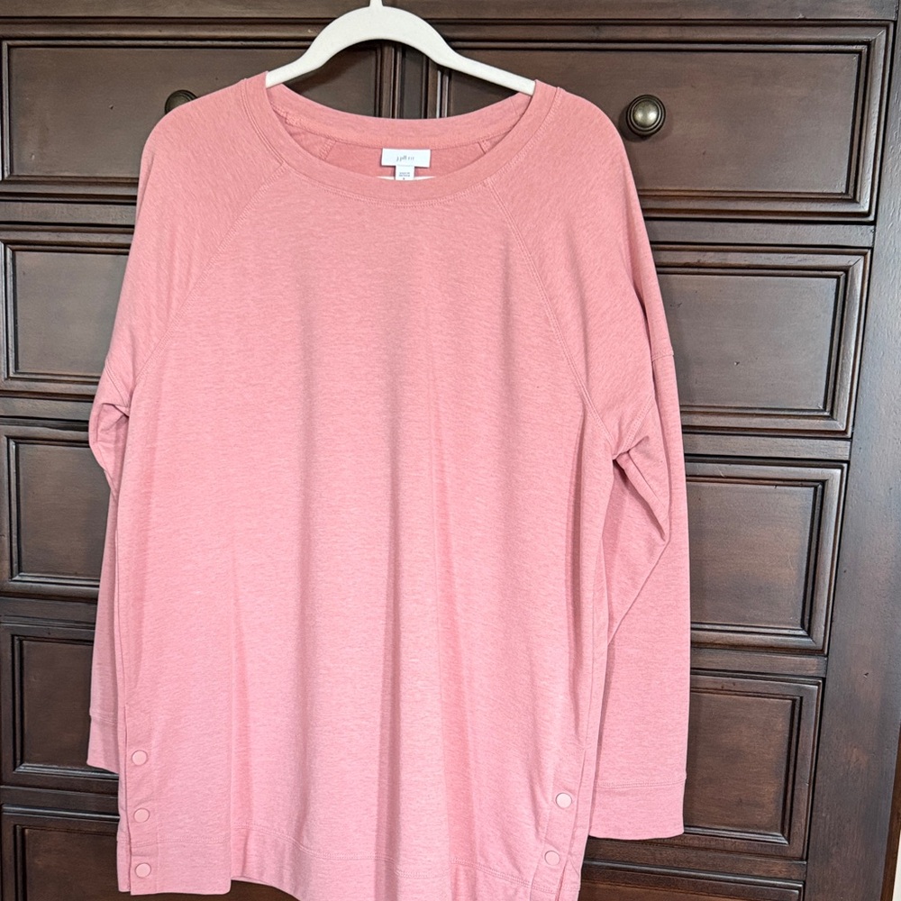 J. Jill Dusty Rose Long Sleeve Top